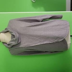 Lularoe "Kristen" cowl neck pullover solid gray